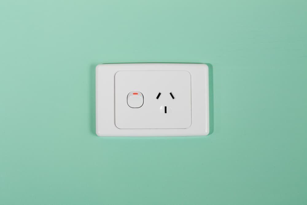 Australian electric utility power wall outlet
